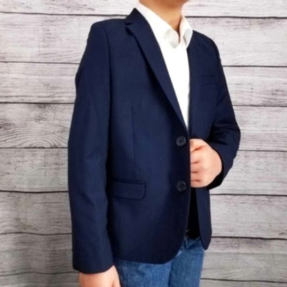 Elliot Nordstrom Boys Youth Size 14 Navy Blue School Blazer Suit Jacket.